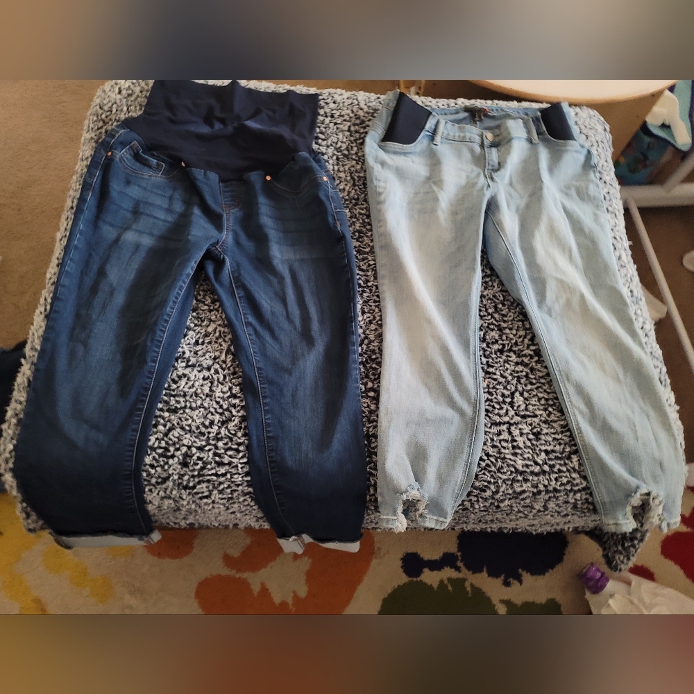Lot 5 pairs Large Maternity Jeans